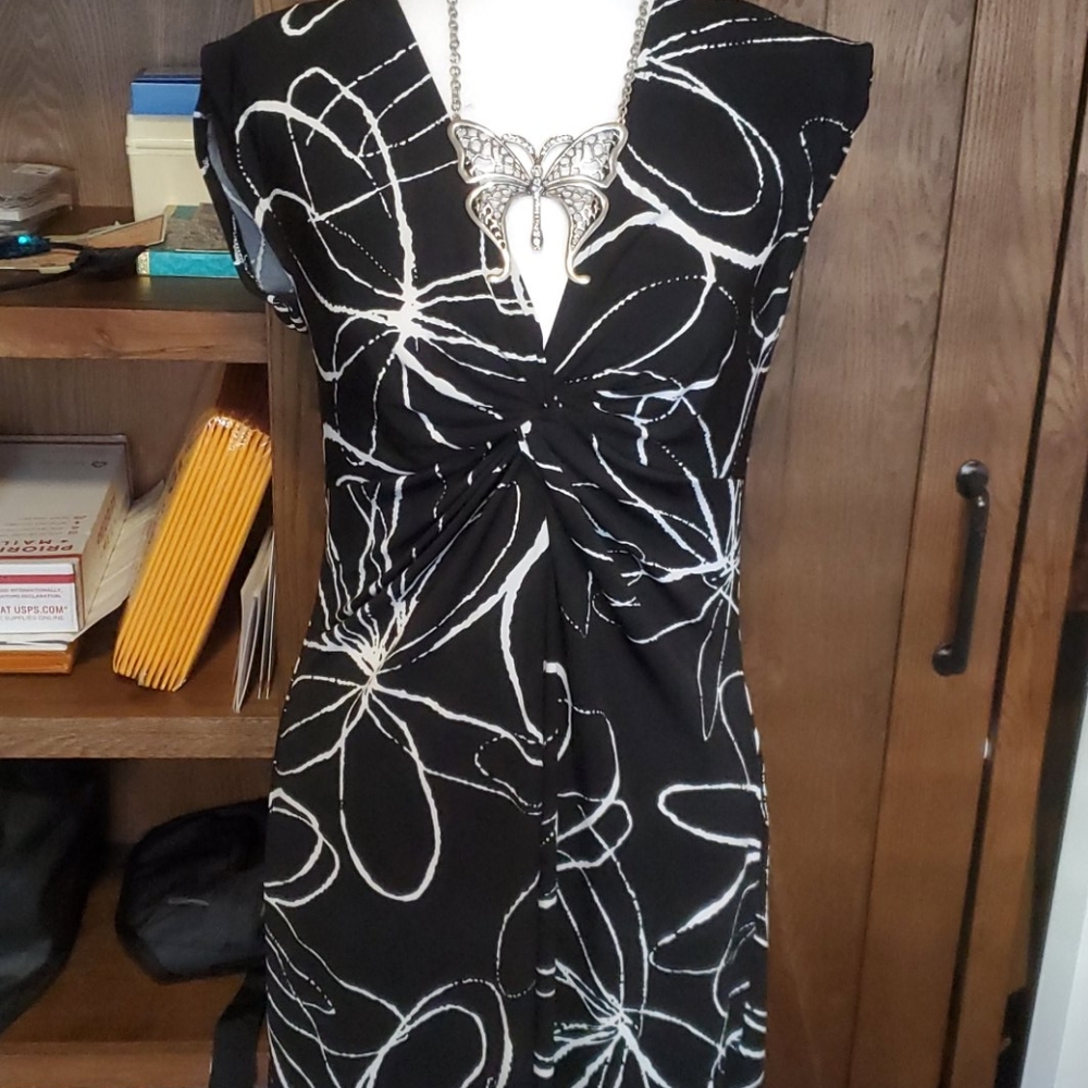 Black and white dress